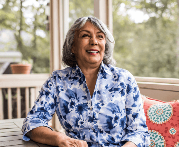 Woman using Optum Medicare
