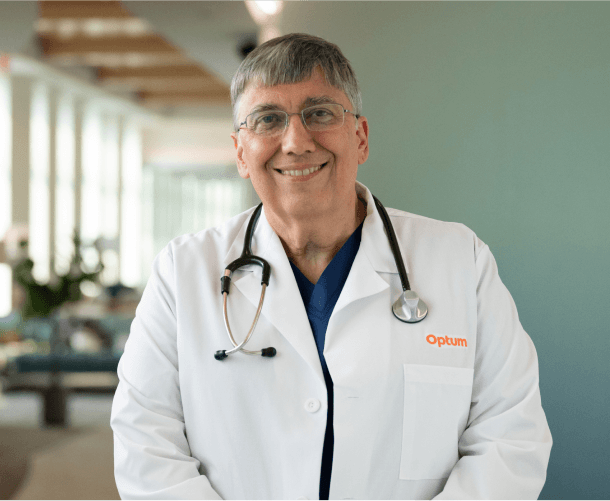 A smiling doctor at Optum Oregon